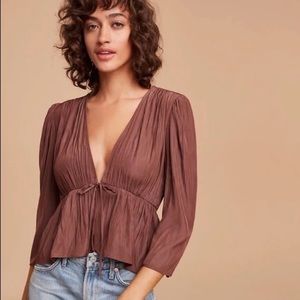 Aritzia Wilfred Shanina Blouse 2XS